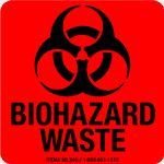 Biohazard Waste Label