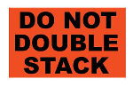Do Not Double Stack Label, Bilingual, 4" x 5" Roll