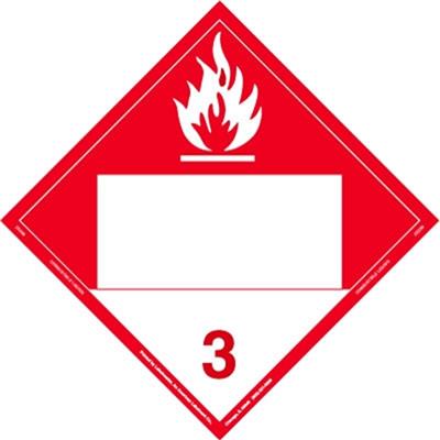 Combustible Blank UN Magnetic Hazmat Placard