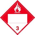 Combustible Blank UN Magnetic Hazmat Placard