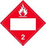 Flammable Gas, Blank UN Placard, Vinyl