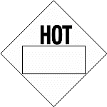 HOT Blank Magnetic Hazmat Placard