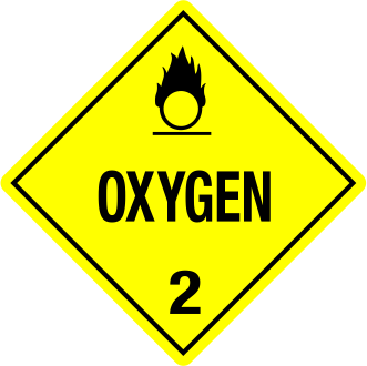 Oxygen 4" x 4" DOT Labels, Vinyl, 500ct Roll