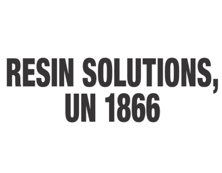 Resin Solution UN 1866, Bulk Tank Label