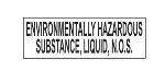 Environmentally Hazardous Substance Liquid NOS, Bulk Tank Label