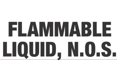 Flammable Liquid NOS, Bulk Tank Label