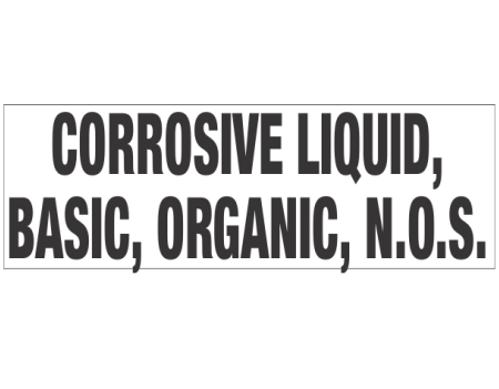Toxic Liquid Organic N.O.S., Bulk Tank Label