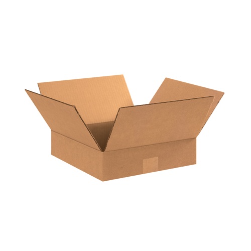 12 x 12 x 3 Flat Corrugated Box 10-Pack