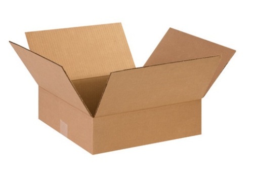 14 x 14 x 3 in Flat Corrugated Box