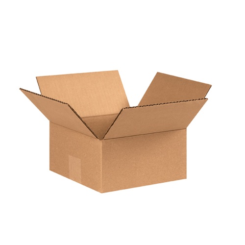 7 x 7 x 3 Flat Corrugated Box 10-Pack