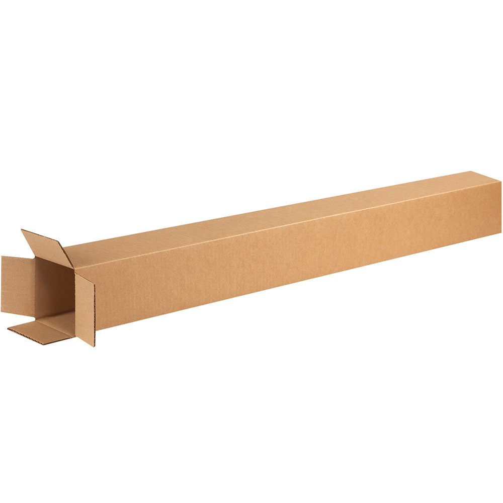 4" x 4" x 40" Tall Corrugated Boxes, 25ct