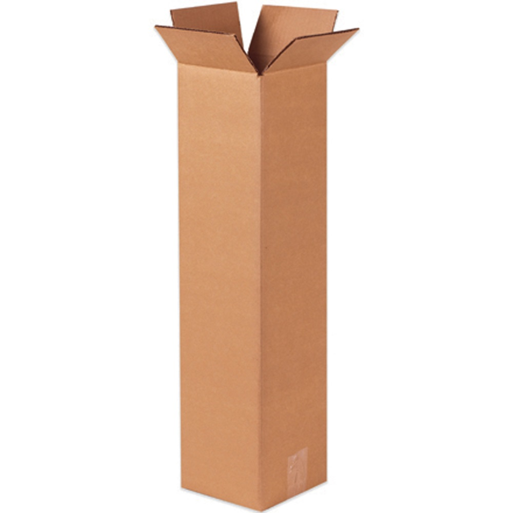 8" x 8" x 20" Tall Corrugated Boxes, 25ct