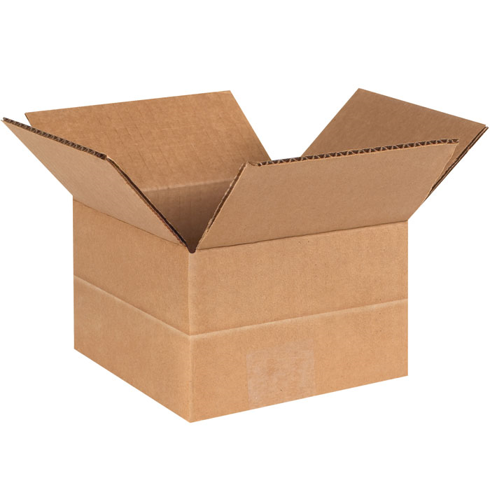 6" x 6" x 4" Multi Depth Corrugated Boxes 25ct