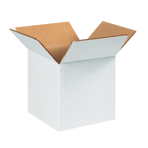 6 x 6 x 6 White Corrugated Box 10-Pack