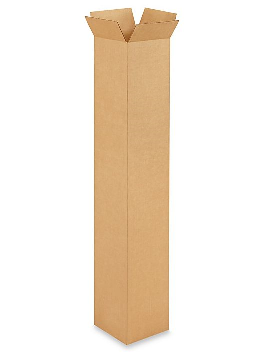 8" x 8" x 24" Tall Corrugated Boxes, 25ct