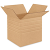 12" x 12" x 12" Multi Depth Corrugated Boxes 25ct