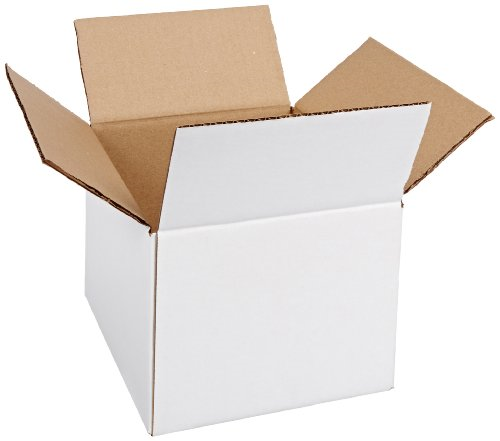 8" x 8" x 8" White Corrugated Boxes 25ct