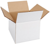 8" x 8" x 8" White Corrugated Boxes 25ct