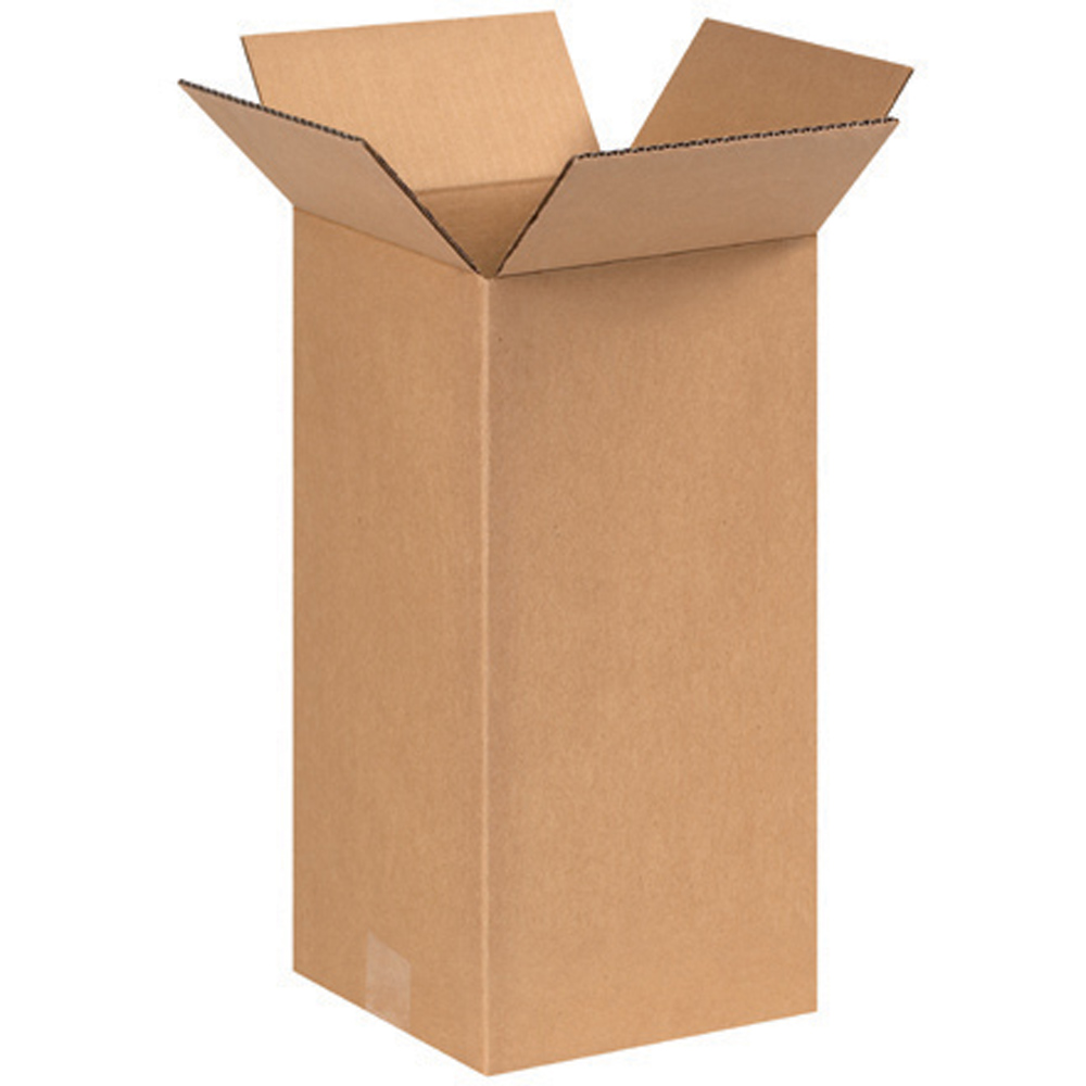 8" x 8" x 17" Tall Corrugated Boxes, 25ct