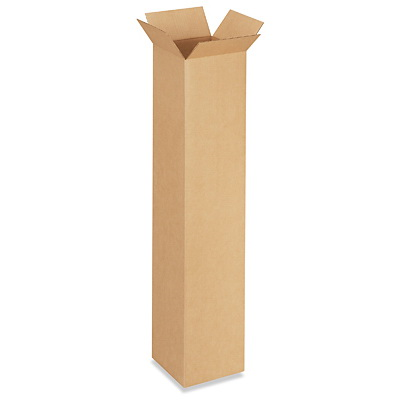 8" x 8" x 40" Tall Corrugated Boxes