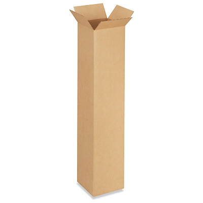 8" x 8" x 40" Tall Corrugated Boxes 20ct