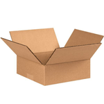 13" x 13" x 4" Flat Corrugated Boxes 25ct