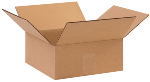 10" x 10" x 4" Flat Corrugated Boxes 25ct