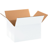 11-1/4" x 8-3/4" x 6" White Corrugated Boxes 25ct