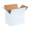 11-3/4" x 8-3/4" x 8-3/4" White Corrugated Boxes 25ct