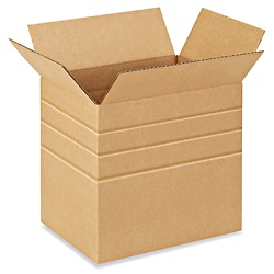 12-1/4" x 9-1/4" x 12" Multi Depth Corrugated Boxes 25ct