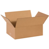 14" x 10" x 4" Flat Corrugated Boxes 25ct