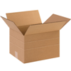 12" x 10" x 8" Multi Depth Corrugated Boxes 25ct