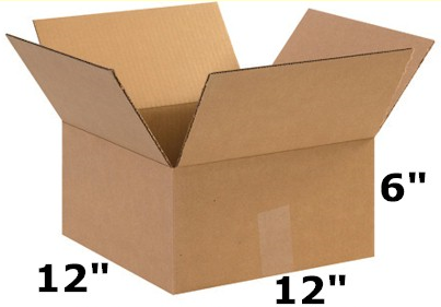 12" x 12" x 6" Double Wall Boxes, 15ct