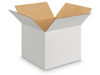 12" x 12" x 10" White Corrugated Boxes 25ct