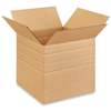 12-1/2" x 12-1/2" x 12" Multi Depth Corrugated Boxes 25ct