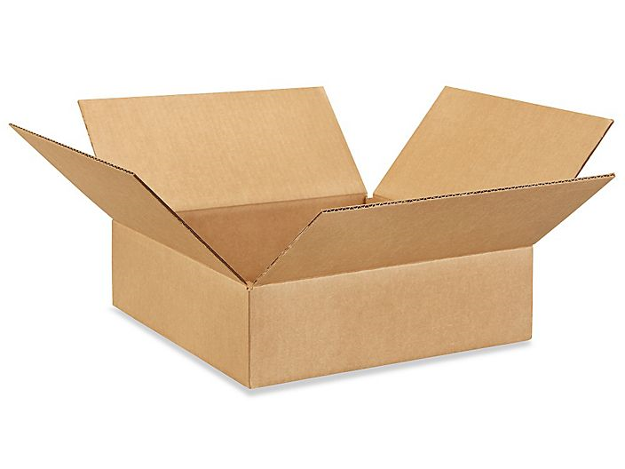 14" x 14" x 5" Flat Corrugated Boxes 25ct