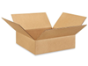 14" x 14" x 4" Flat Corrugated Boxes 25ct