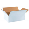 17-1/4" x 11-1/4" x 6" White Corrugated Boxes 25ct