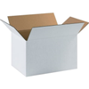 17-1/4" x 11-1/4" x 10" White Corrugated Boxes 25ct