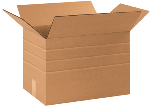 17 1/4" x 11 1/4" x 12" Multi-Depth Corrugated Boxes