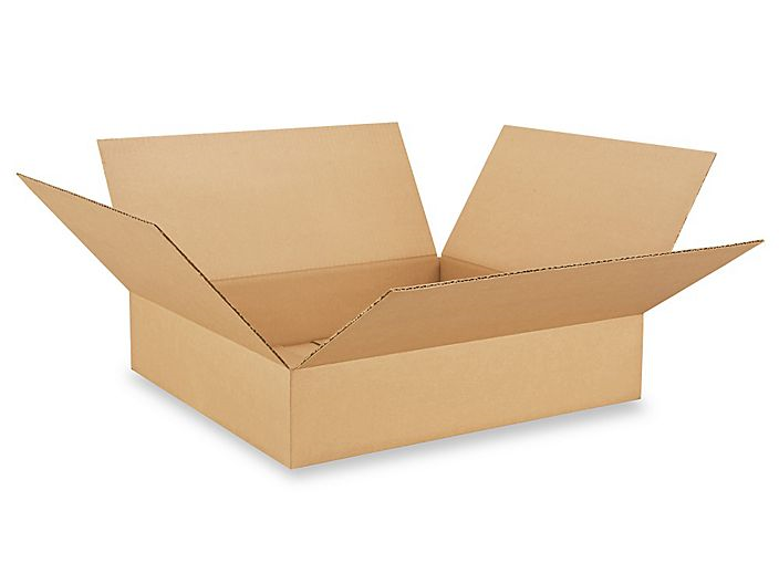 18" x 18" x 4" Flat Corrugated Boxes 25ct