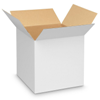 18" x 18" x 18" White Corrugated Boxes