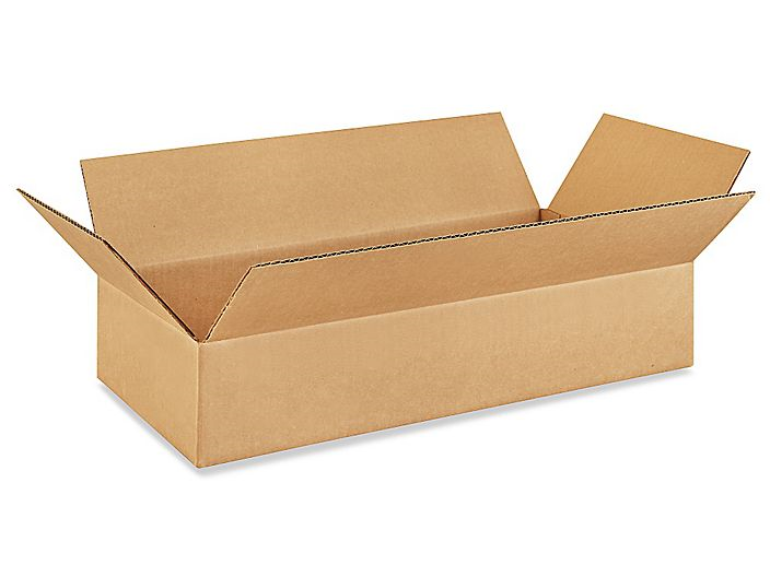 20" x 10" x 4" Flat Corrugated Boxes 25ct