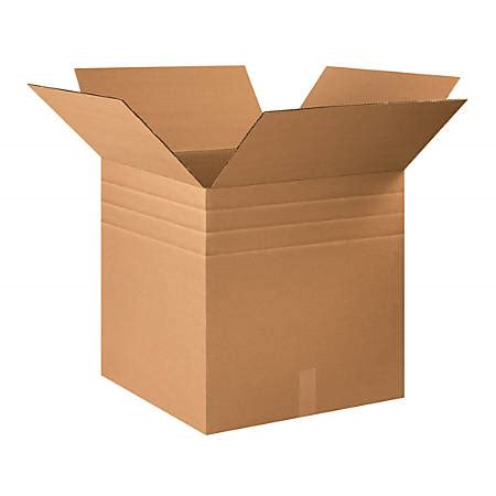 22" x 22" x 22" Multi-Depth Corrugated Boxes 10ct