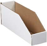 3 x 18 x 4 1/2" Open-Top Bin Box, 50ct