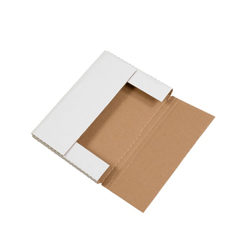 12-1/8 x 9-1/8 x 1 in White Multi-Depth Corrugated Easy Fold Mailer 10-Pack