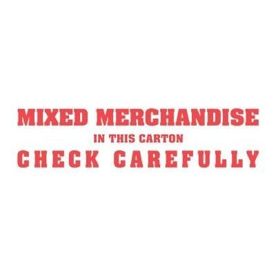 2 x 6" Mixed Merchandise in this Carton Check Carefully Label