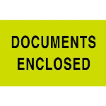 3 x 5" Documents Enclosed Label 500ct Roll