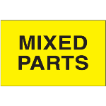 3 x 5" Mixed Parts Label 500ct Roll