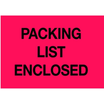 3 x 5" Packing List Enclosed Label